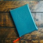 Load image into Gallery viewer, Leather Bound LSB Bible in Bahama Blue

