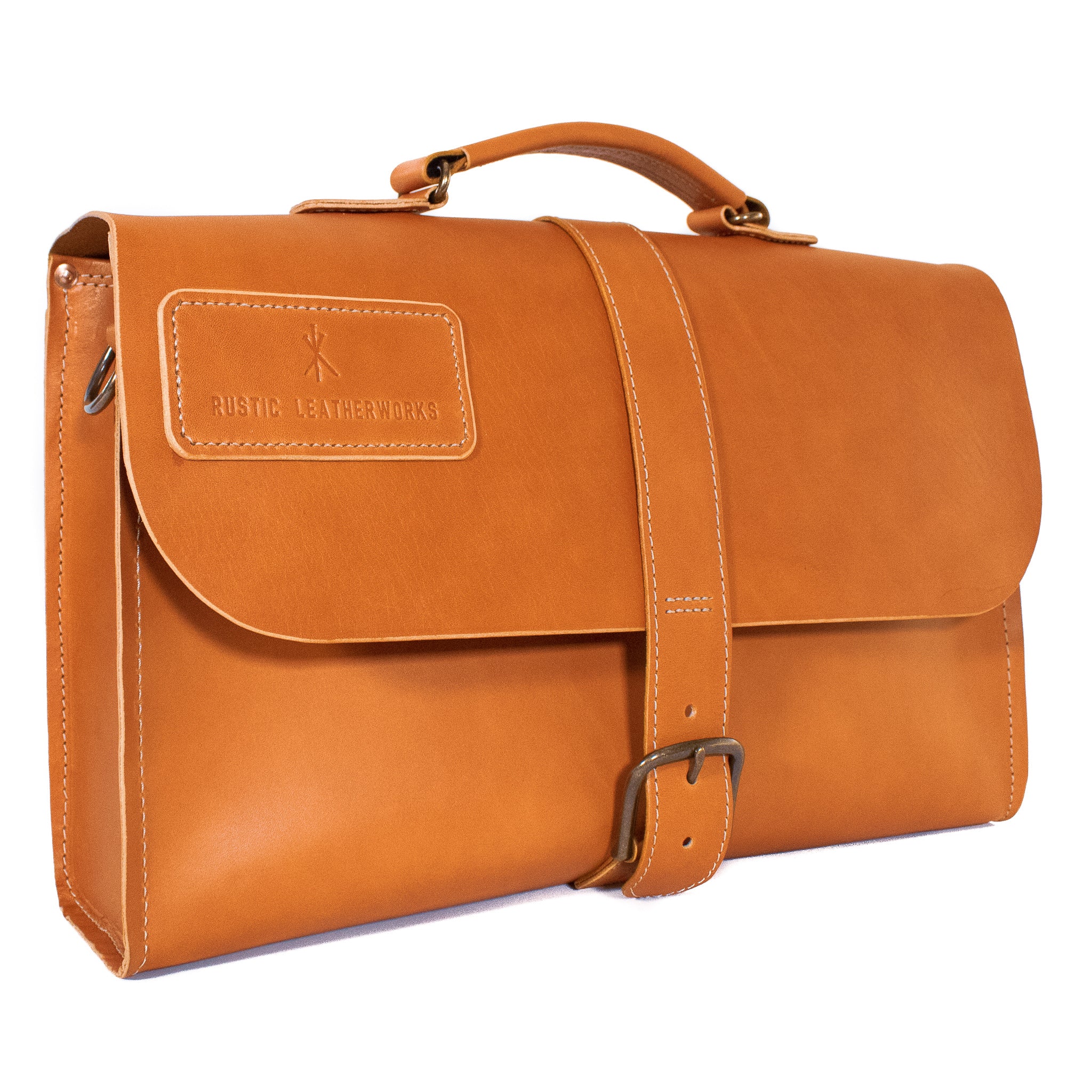 Premium leather messenger bag 
